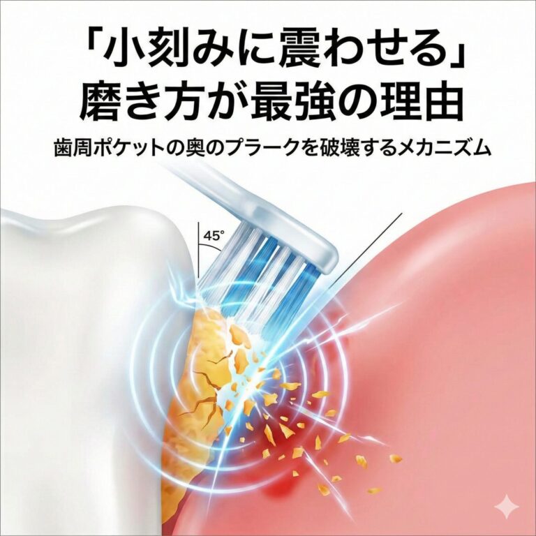 「小刻みに震わせる」磨き方が最強の理由とは？歯周病を防ぐ「バス法」のメカニズム