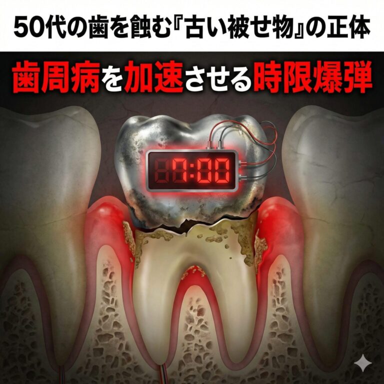 【時限爆弾】50代の歯を蝕む「古い被せ物」の正体：不適合な補綴物が歯周病を加速させるメカニズムと精密再治療のすすめ