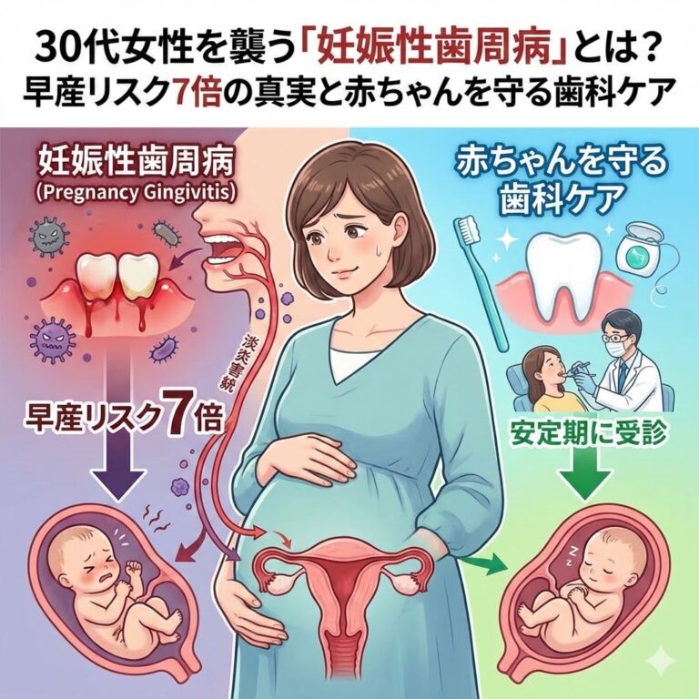 【妊婦必読】30代女性を襲う「妊娠性歯周病」とは？早産リスク7倍の真実と赤ちゃんを守る歯科ケア