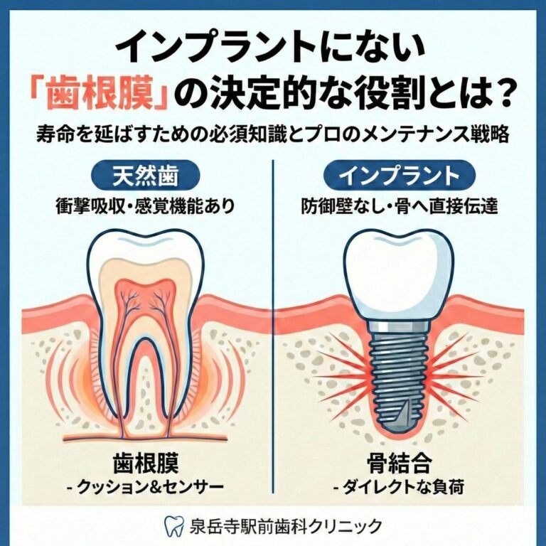 インプラントにない「歯根膜」の決定的な役割とは？寿命を延ばすための必須知識とプロのメンテナンス戦略