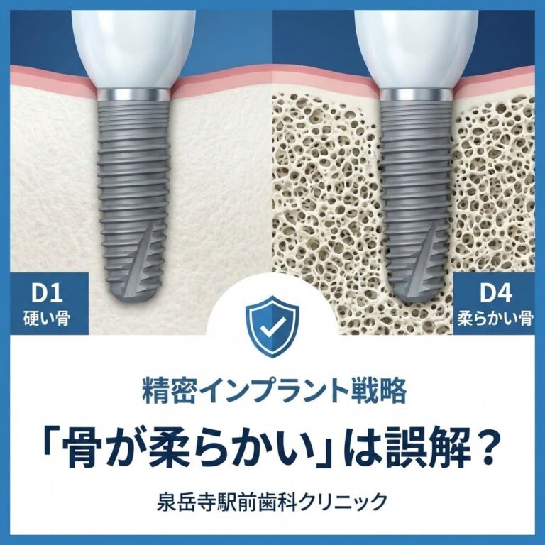 【難症例】「骨が柔らかいから無理」は誤解？D1-D4骨質分類に基づく精密インプラント戦略