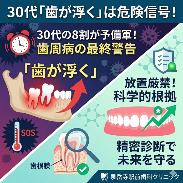 30代で「歯が浮く」のは歯周病の最終警告！8割が予備軍になる理由と放置厳禁の科学的根拠
