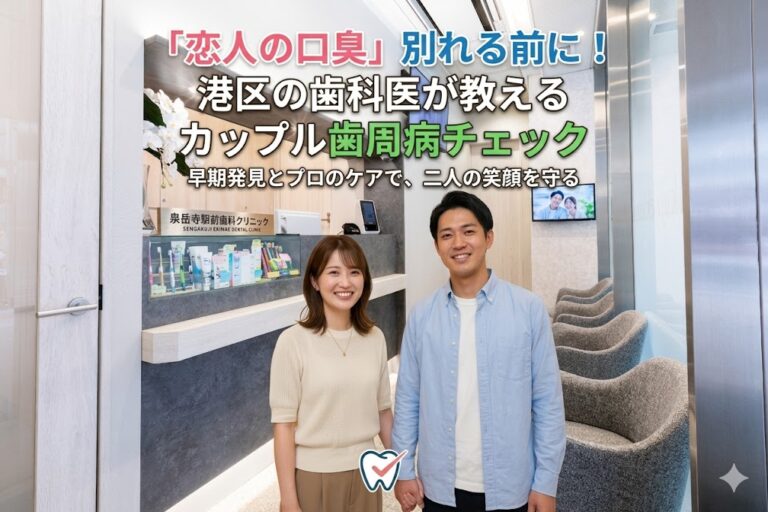 「言えない…」恋人の口臭で別れる前に！港区の歯科医が教えるカップル歯周病チェック