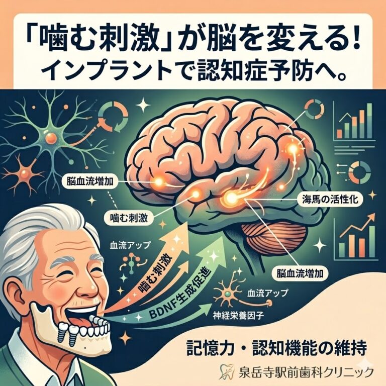 インプラントで認知症予防？「噛む刺激」が脳に与える驚きの効果