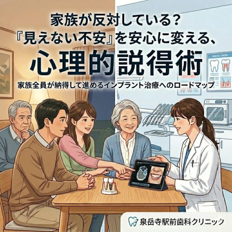 インプラント治療を家族に反対されたら？「見えない不安」を安心に変える説得術とコミュニケーションガイド