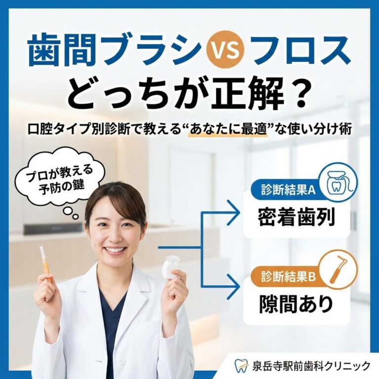 歯間ブラシとフロス、どっちが正解？口腔タイプ別診断で歯医者が教える“あなたに最適”な賢い使い分け術