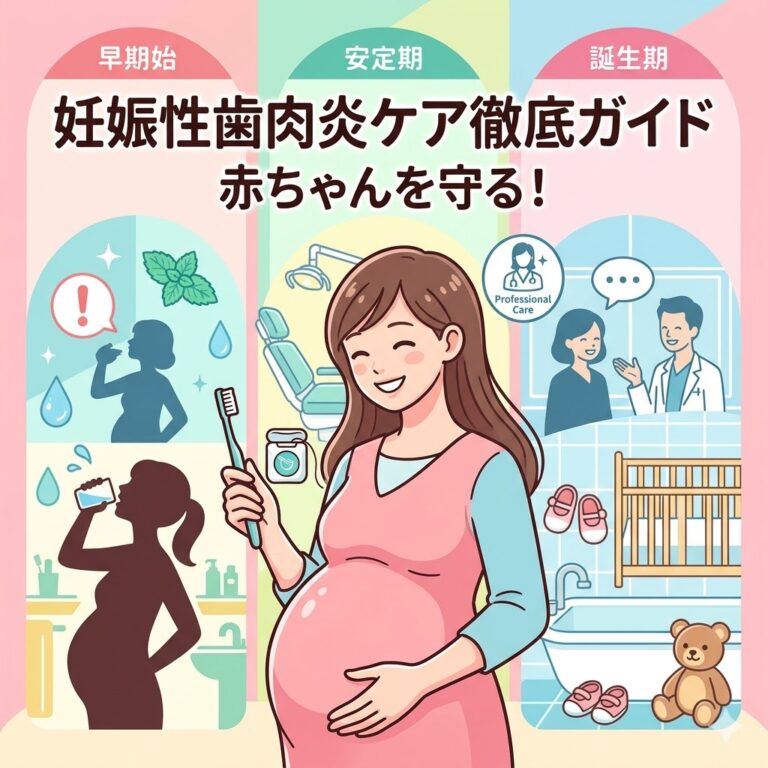 赤ちゃんを守る！妊娠中の歯茎の腫れ（妊娠性歯肉炎）つわり〜出産まで時期別ケア徹底ガイド