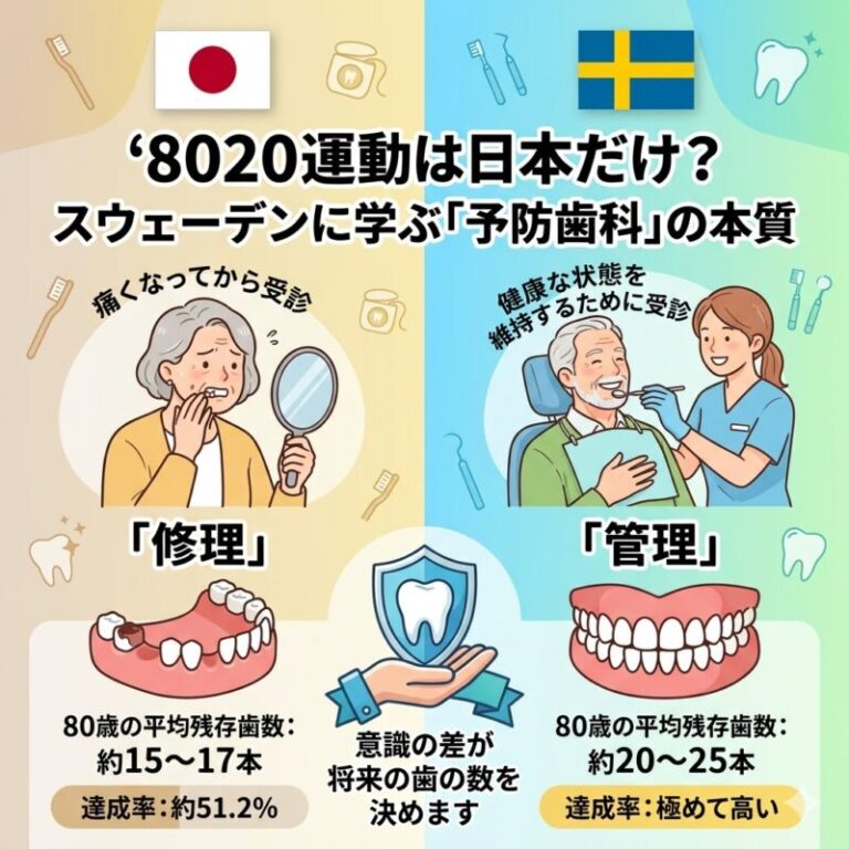 8020運動は日本だけ？スウェーデンに学ぶ予防歯科の真髄と国民性の違い